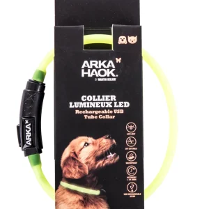 Collier lumineux LED - Tube USB pour Chiens - Martin Sellier