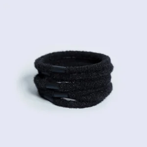 CRAZY POUSS - Lot de 6 élastiques avec barre - Taille S - Noir