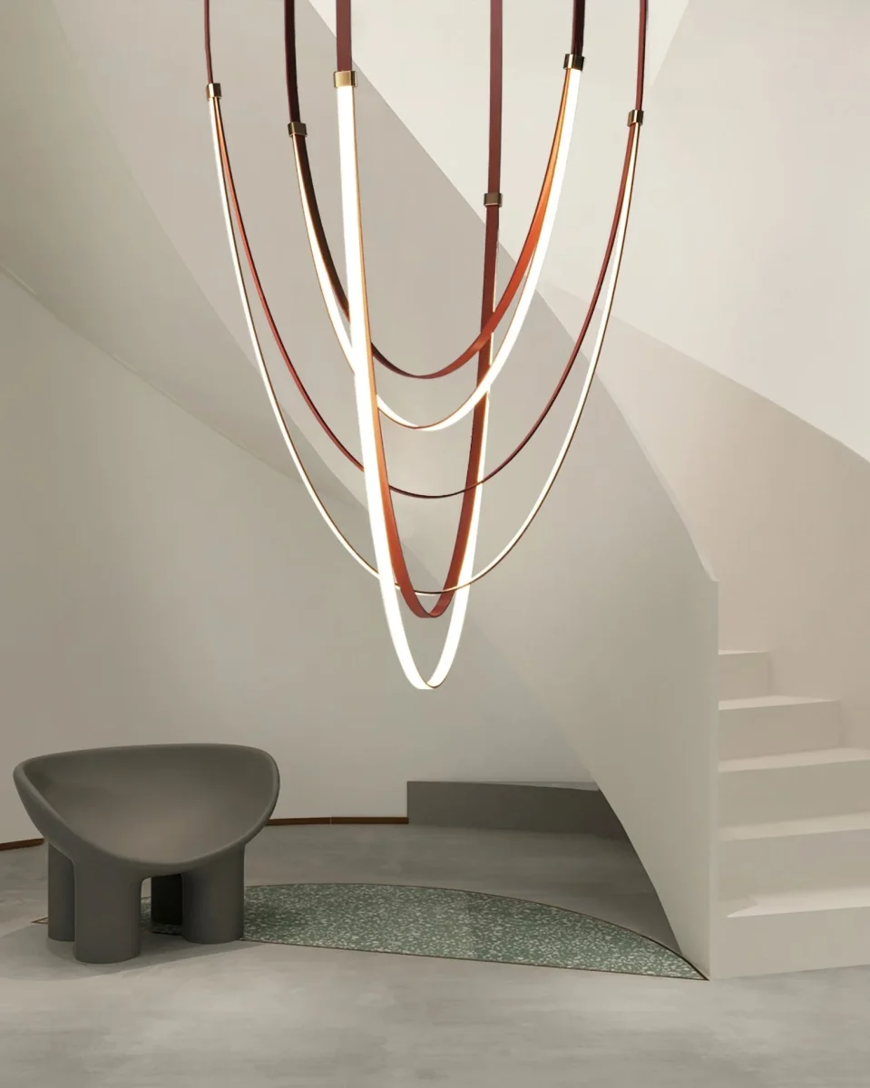 Lustre Suspendu Ruban Café – Image 6