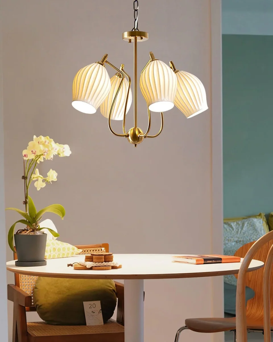 Lustre Art Déco en Céramique – Image 3
