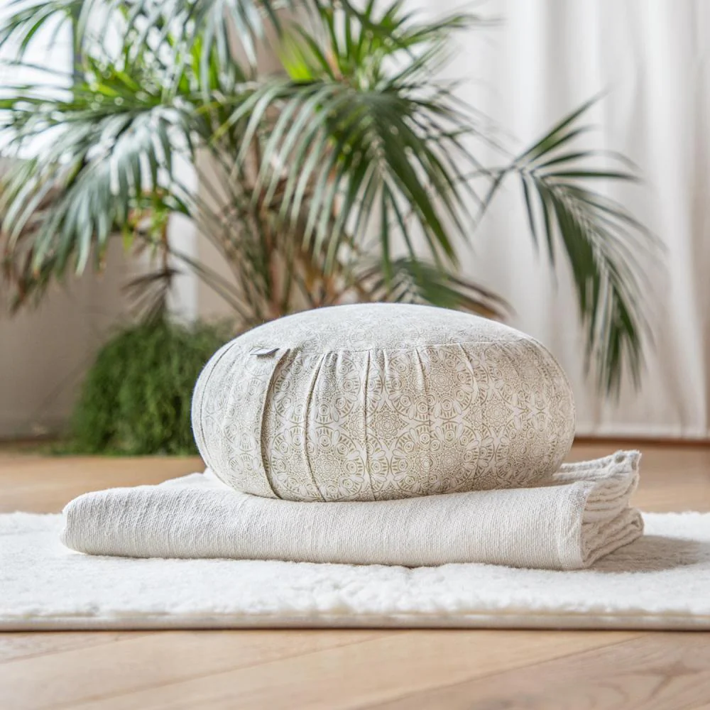 Coussin de méditation Zafu coloré en coton – Image 5