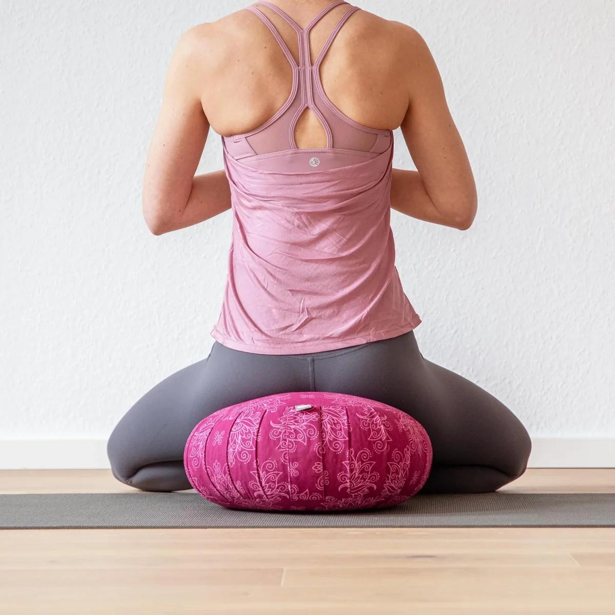 Coussin de méditation Zafu coloré en coton – Image 6
