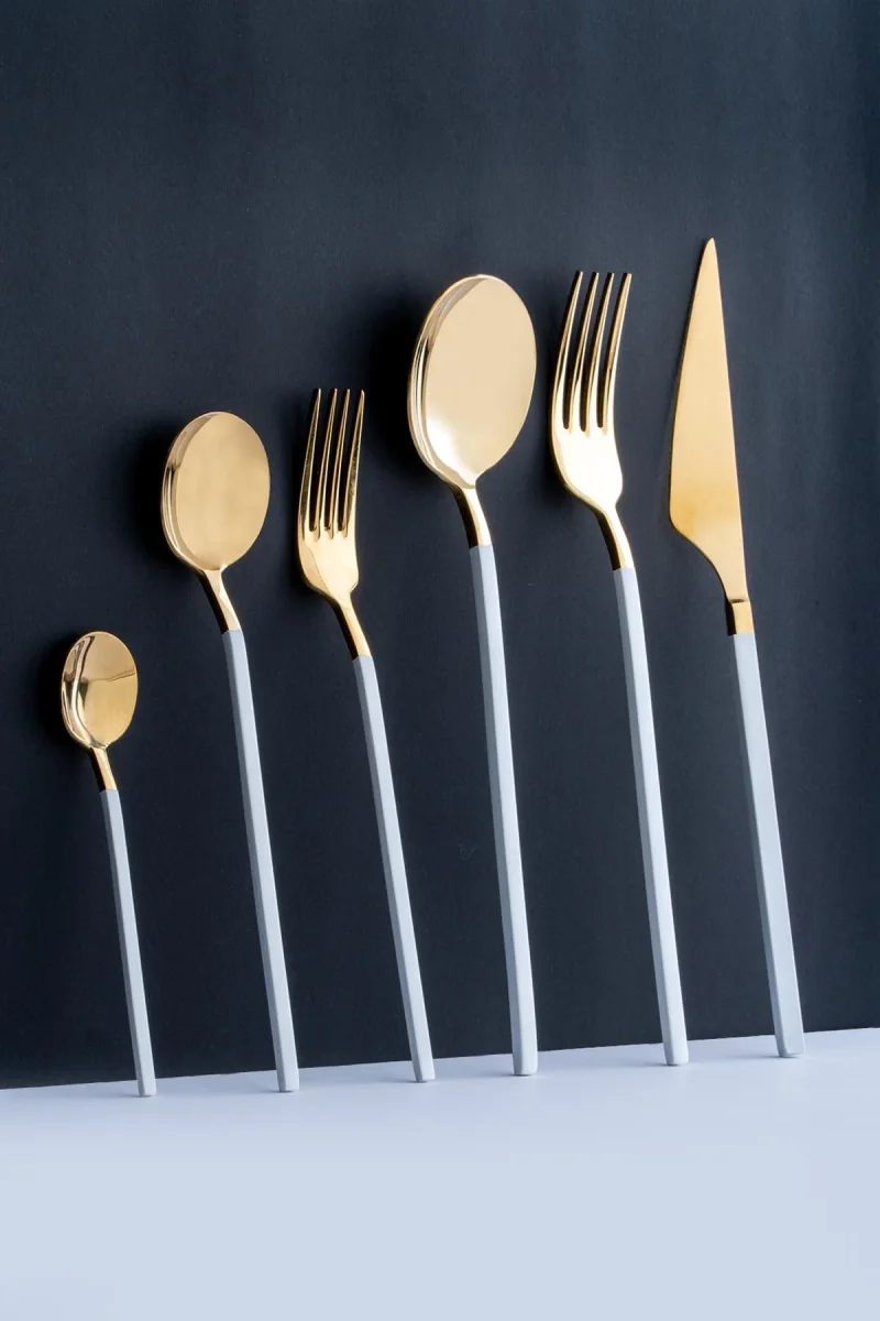 ACAR VIENNA LUXURY Ménagère 36 pièces 6 personnes doré – Image 3