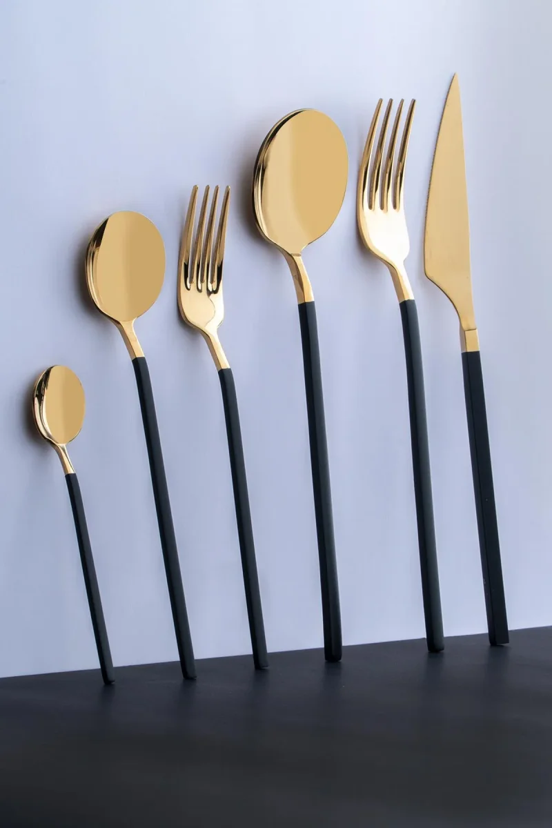 ACAR VIENNA LUXURY Ménagère 36 pièces 6 personnes doré – Image 2