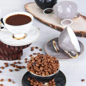 ACAR DOMINIK SIERRA Tasses à café en porcelaine 6 personnes