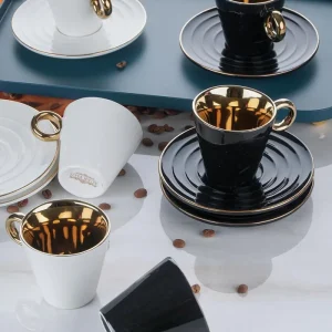 ACAR LÉONIE Set de 6 tasses à café en porcelaine
