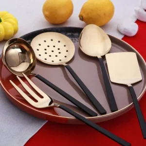 ACAR VIENNA LUXURY Ensemble de 5 pinces de service doré