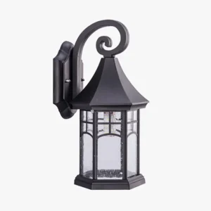 Applique Murale Extérieure Colonial – Éclat Vintage Noir et Marron