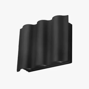 Applique Murale Extérieure Éclats Noirs – Éclairage Double Faisceau