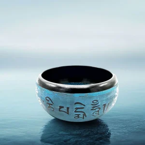 Bol tibétain en poudre de terre Mantra 5 Bouddha