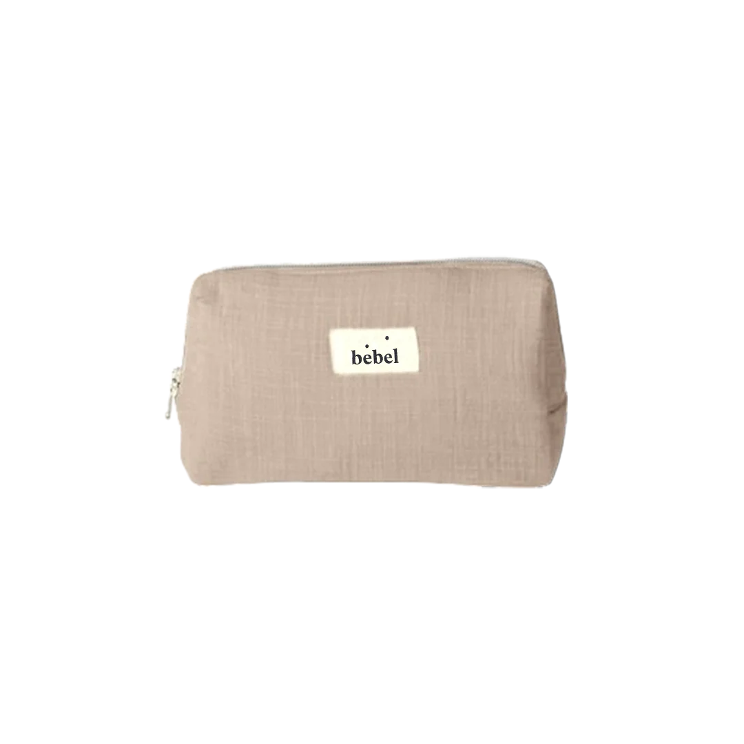 Mini trousse de toilette - Effet lin – Image 3