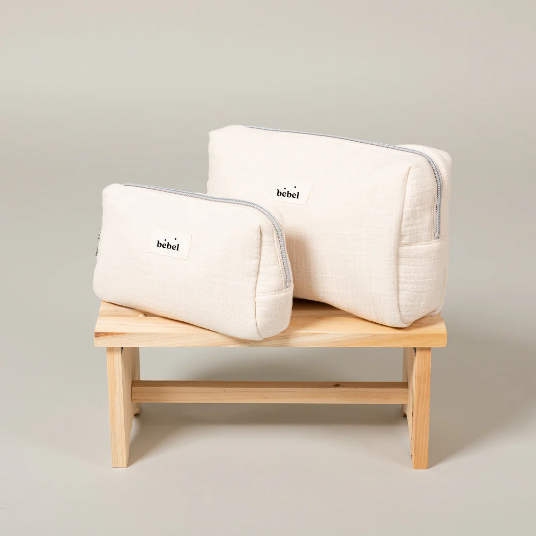 Mini trousse de toilette - Effet lin – Image 9