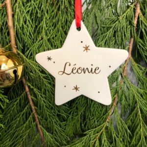 Etoile blanche personnalisée