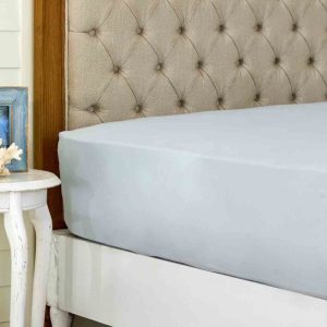 KARACA HOME FITTED Drap 1 personne 100 x 200 cm bleu