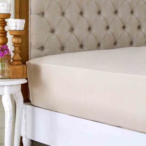 KARACA HOME FITTED Drap 2 personnes 160 x 200 cm beige