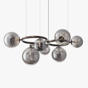 Lustre Boules de Verre Colorées