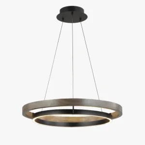 Lustre Circulaire - Lumière de Chêne