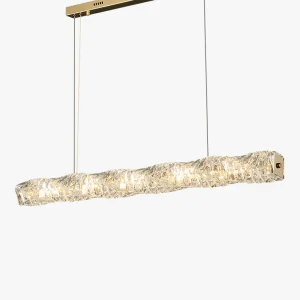 Lustre Linéaire - Cristal Élégance