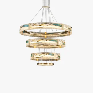 Lustre Rond Nébuleuse d’Émail