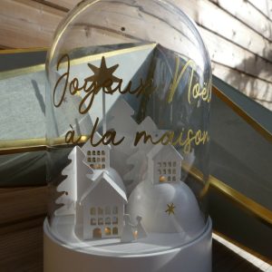 Cloche lumineuse personnalisée