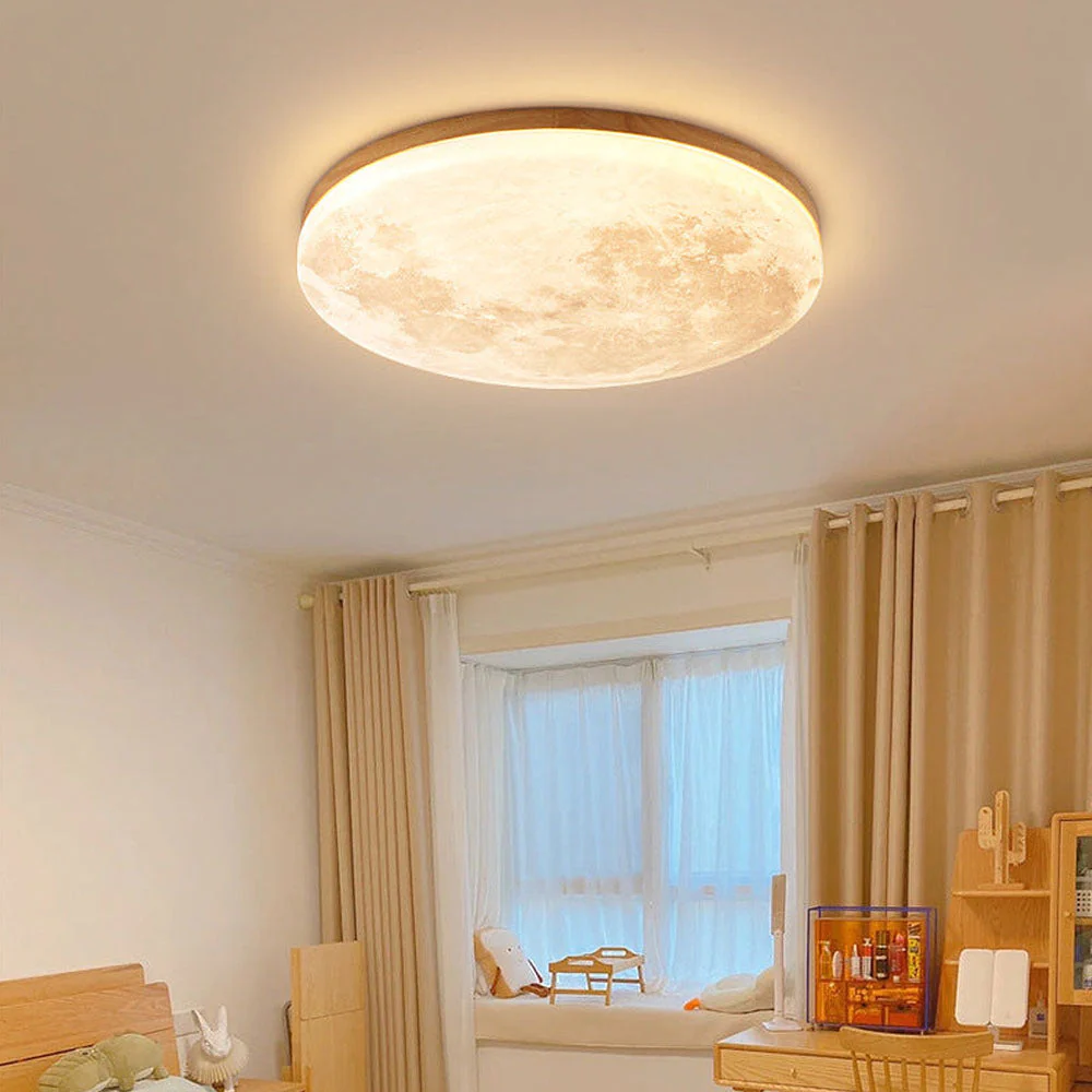 Plafonnier LED Lune Élégante - Design Minimaliste pour Salon et Chambre – Image 6