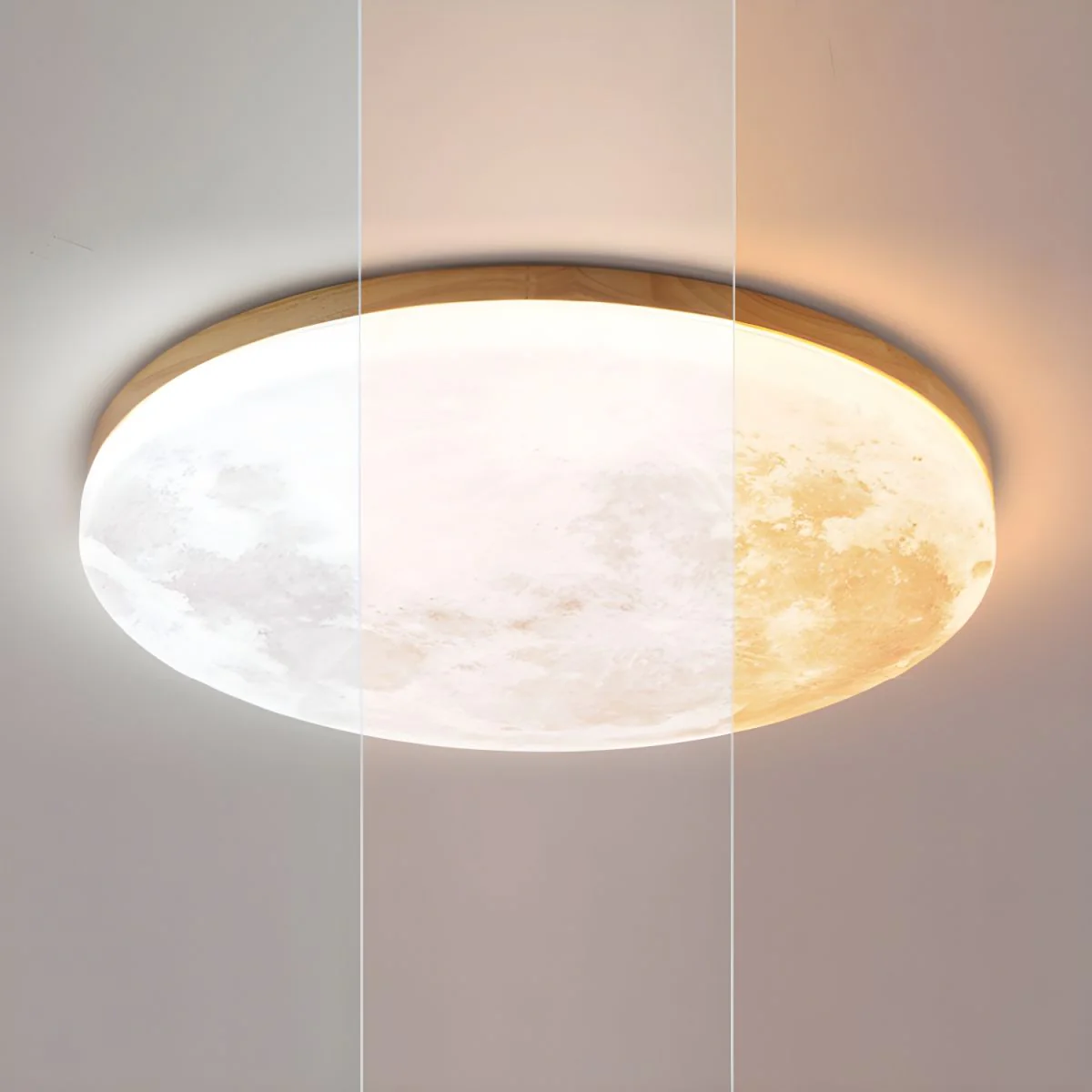 Plafonnier LED Lune Élégante - Design Minimaliste pour Salon et Chambre – Image 9