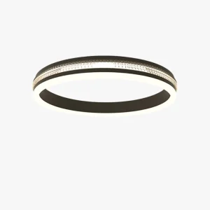 Plafonnier LED Noir Carré ou Rond