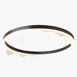 Plafonnier Rond Ondulé à Intensité Variable