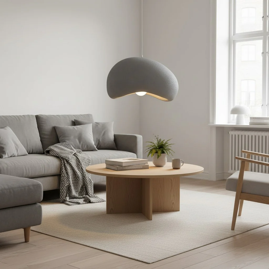 Suspension Scandinave Grise – Image 2
