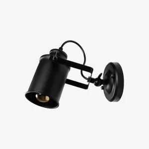 Applique Murale Spot Métal Noir Café - Design Minimaliste pour Salon et Chambre