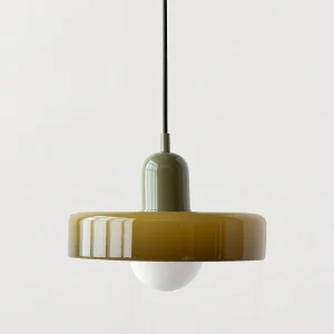 Suspension Bauhaus Verre Coloré - Ronde