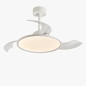 Ventilateur de Plafond Rétractable Blanc au Design Épuré-Lumina Fold