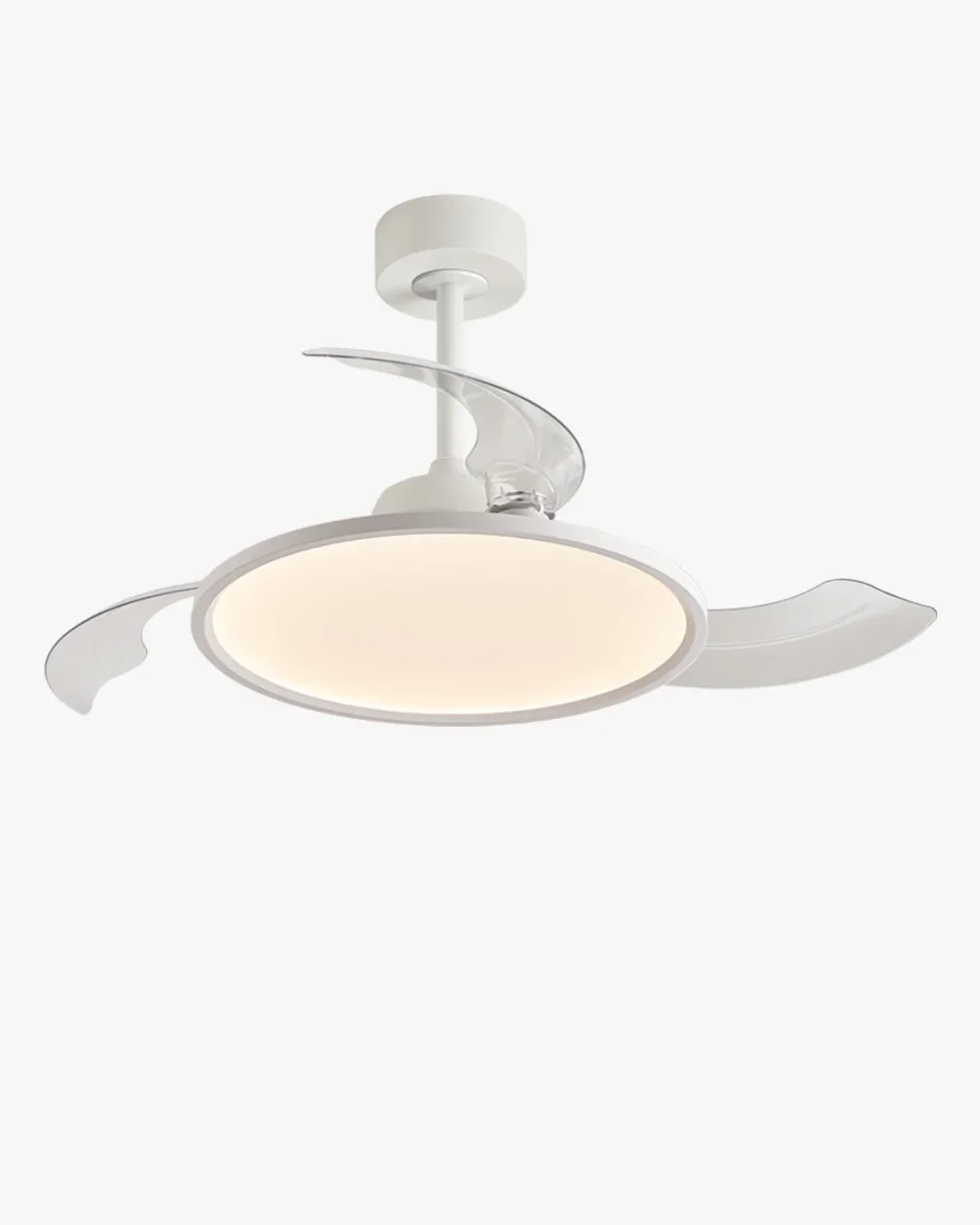 Ventilateur de Plafond Rétractable Blanc au Design Épuré-Lumina Fold – Image 2