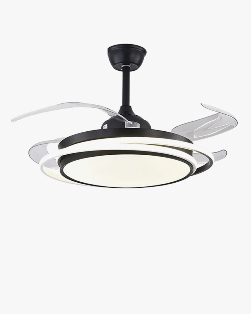 Ventilateur de Plafond Rétractable avec Éclairage LED Intégré-AeroFold