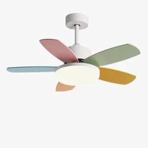 Ventilateur de Plafond Scandinave à 5 Pales avec Éclairage