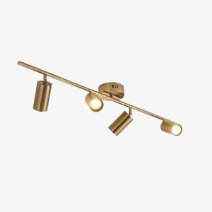 Plafonnier LED Design - Aluminium Noir ou Doré