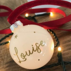 Boule de Noël personnalisée
