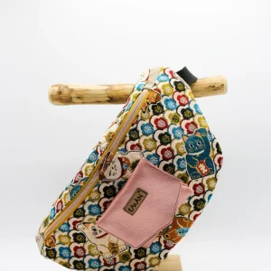 Ensemble Banane Maneki Neko - pochette friandise chien baigneuse simili cuir