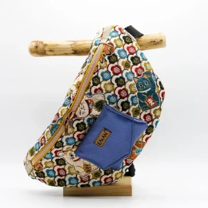 Ensemble Banane Maneki Neko - pochette friandise chien biolina simili cuir