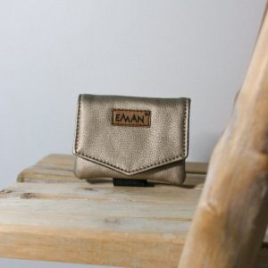 Pochette à friandises Sable d'or taupe chiens - simili cuir Atlantique