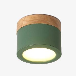 Spot LED Cylindrique en Bois