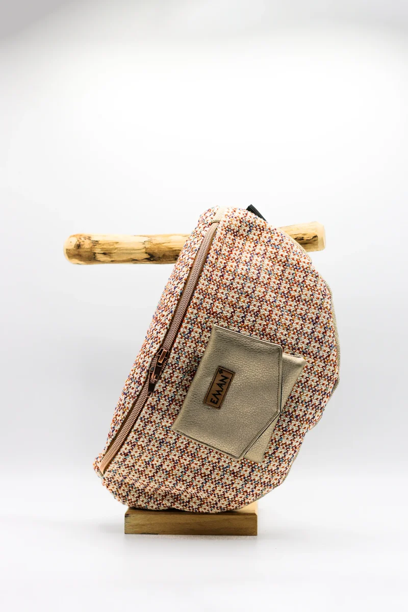 Ensemble Banane Xanel - pochette friandise chien Sable d'or simili cuir – Image 2